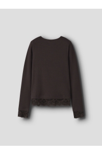Name It NKFROSIMA LS SLIM TOP NOOS chocolate plum