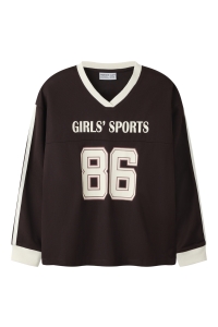 Name It NKFNANCY LS RLX TOP chocolate plum
