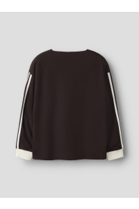 Name It NKFNANCY LS RLX TOP chocolate plum