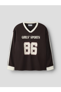 Name It NKFNANCY LS RLX TOP chocolate plum