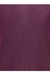 ONLY ONLSILVERY S/S V NECK LUREX TOP JRS: fig/tone in tone lurex