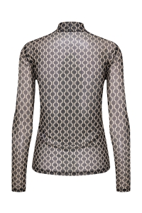 ONLY ONLERICA L/S HIGH NECK TOP JRS black/chain