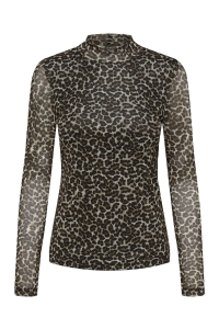 ONLY ONLERICA L/S HIGH NECK TOP JRS pumice stone/everyday leo