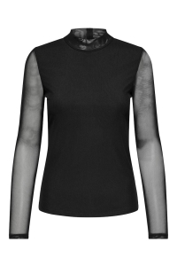 ONLY ONLERICA L/S HIGH NECK TOP JRS black