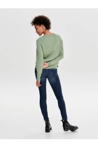 ONLY onlLESLY KINGS L/S PULLOVER KNT NOO: beige/w. melange