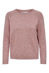 ONLY ONLLESLY KINGS L/S PULLOVER KNT NOO: rose brown/w. melange