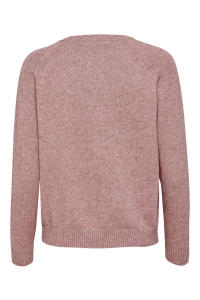 ONLY ONLLESLY KINGS L/S PULLOVER KNT NOO: rose brown/w. melange