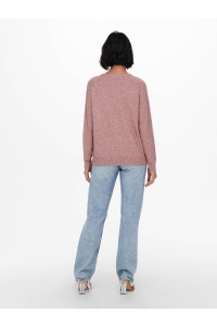 ONLY ONLLESLY KINGS L/S PULLOVER KNT NOO: rose brown/w. melange