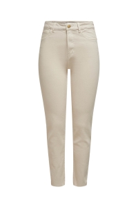 ONLY ONLEMILY  LIFE HW ST RAW CRPANK COL: ecru