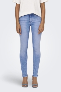 ONLY ONLBLUSH MID SK ANK RAW BB REA4347 : light blue denim