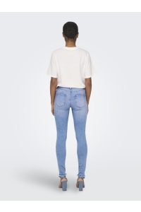 ONLY ONLBLUSH MID SK ANK RAW BB REA4347 : light blue denim