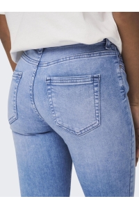 ONLY ONLBLUSH MID SK ANK RAW BB REA4347 : light blue denim