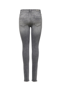 ONLY ONLBLUSH MID SK ANK RAW JNS REA0918: grey denim