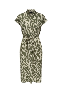 ONLY ONLHANNOVER S/S SHIRT DRESS NOOS WV: tarmac/pumice stone graphic