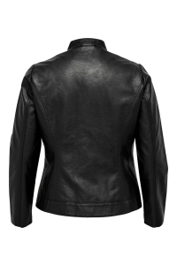 carmakoma CARROBBER FAUX LEATHER JACKET NOOS black