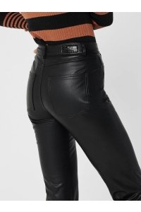 ONLY ONLEMILY HW ST ANK FAUX LEATHER PNT: black