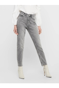 ONLY ONLEMILY LIFE HW ST RW CP AK NAS027: grey denim