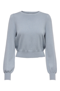 ONLY ONLALEXA PUFF L/S PULLOVER KNT blue fog