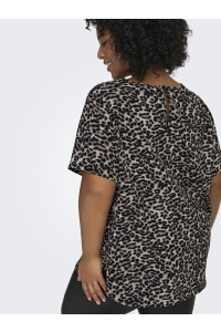 carmakoma CARVICA SS AOP TOP NOOS pumice stone/leo aop