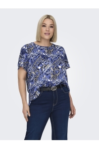 carmakoma CARVICA SS AOP TOP NOOS amparo blue/cool indie