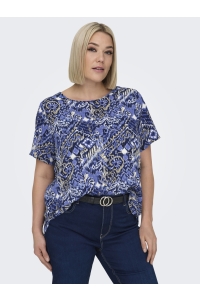 carmakoma CARVICA SS AOP TOP NOOS amparo blue/cool indie