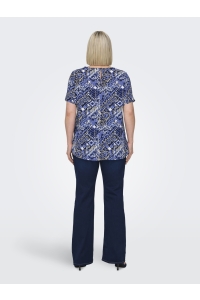 carmakoma CARVICA SS AOP TOP NOOS amparo blue/cool indie