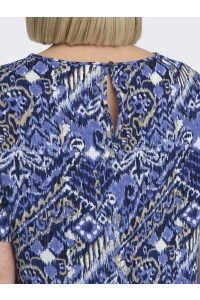 carmakoma CARVICA SS AOP TOP NOOS amparo blue/cool indie