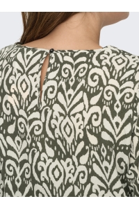 carmakoma CARVICA SS AOP TOP NOOS tarmac/kaja graphic