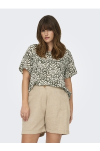 carmakoma CARVICA SS AOP TOP NOOS tarmac/kaja graphic