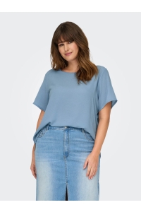 carmakoma CARVICA SS AOP TOP NOOS soft chambray