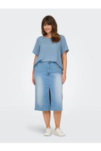 carmakoma CARVICA SS AOP TOP NOOS soft chambray
