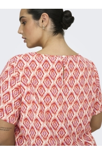 carmakoma CARVICA SS AOP TOP NOOS equestrian red/warm tiles