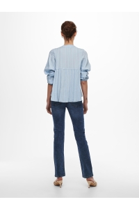 ONLY ONLNEW ELISA LIFE LS STRIPE BLOUSE : cashmere blue
