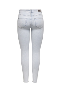 ONLY ONLBLUSH LIFE MID SK RAW AK REA298 : light blue denim