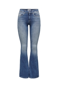 ONLY ONLBLUSH LIFE MID FLARED BB REA1319: medium blue denim