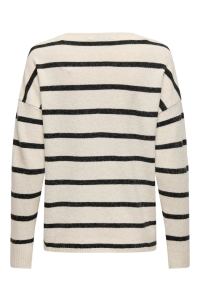 ONLY ONLRICA LIFE L/S V-NECK PULLO KNT N: birch/w. melange