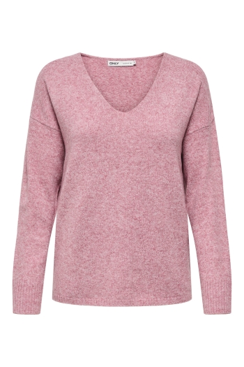 ONLY ONLRICA LIFE L/S V-NECK PULLO KNT N: