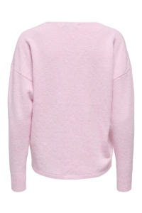 ONLY ONLRICA LIFE L/S V-NECK PULLO KNT N: pink-a-boo/melange