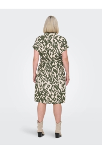 carmakoma CARDIEGA SS BLK DRESS tarmac/pumice stone graphic