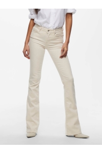 ONLY ONLBLUSH LIFE MID FLARED BB DOT019 : ecru