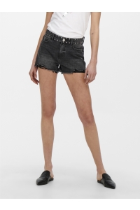 ONLY ONLPACY HW STUDDED DNM SHORTS BJ black denim