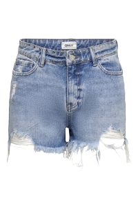 ONLY ONLPACY HW STUDDED DNM SHORTS BJ medium blue denim