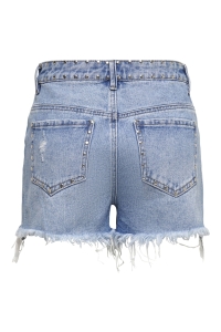 ONLY ONLPACY HW STUDDED DNM SHORTS BJ medium blue denim