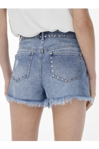 ONLY ONLPACY HW STUDDED DNM SHORTS BJ medium blue denim