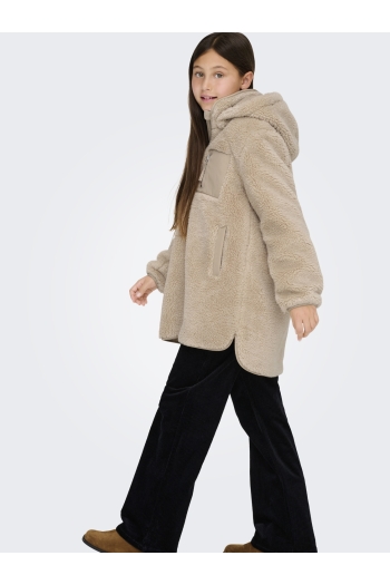 Only Kids KONSASCHA SHERPA HOOD JACKET CP OTW