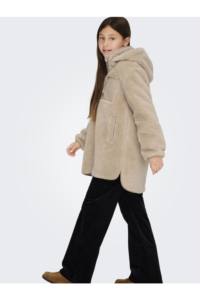 kids only KONSASCHA SHERPA HOOD JACKET CP OTW cuban sand