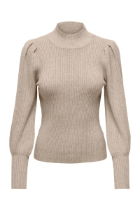 ONLY ONLKATIA L/S HIGHNECK PULLOVER KNT mocha meringue/w. melange
