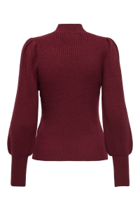 ONLY ONLKATIA L/S HIGHNECK PULLOVER KNT cabernet/w. melange