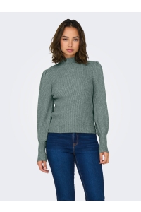 ONLY ONLKATIA L/S HIGHNECK PULLOVER KNT pineneedle/w. melange