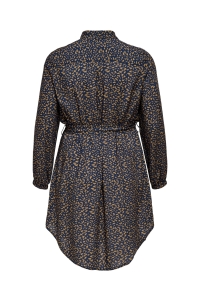 carmakoma CARLOLLIEMMA LS SHIRT KNEE DRESS peacoat/destroy dot